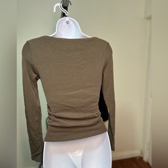 OGL Eco-Mousse® Modern Side Ruched Boatneck Brami Top - Picture 7 of 7